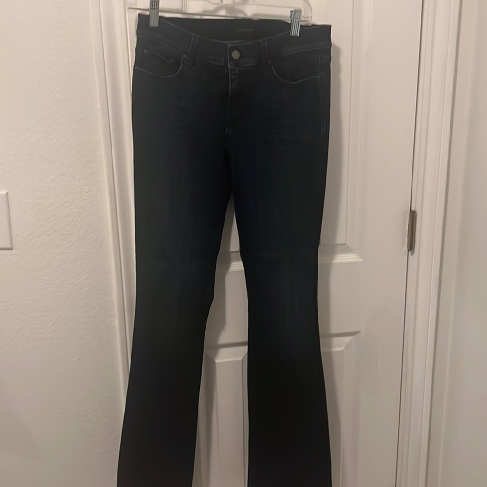 Classic dark blue denim boot cut jeans. Never worn. Ann Taylor.